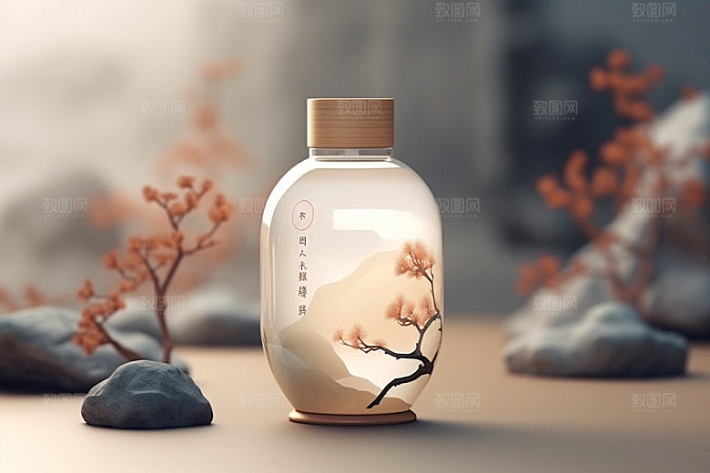 茶叶包装中式传统模型