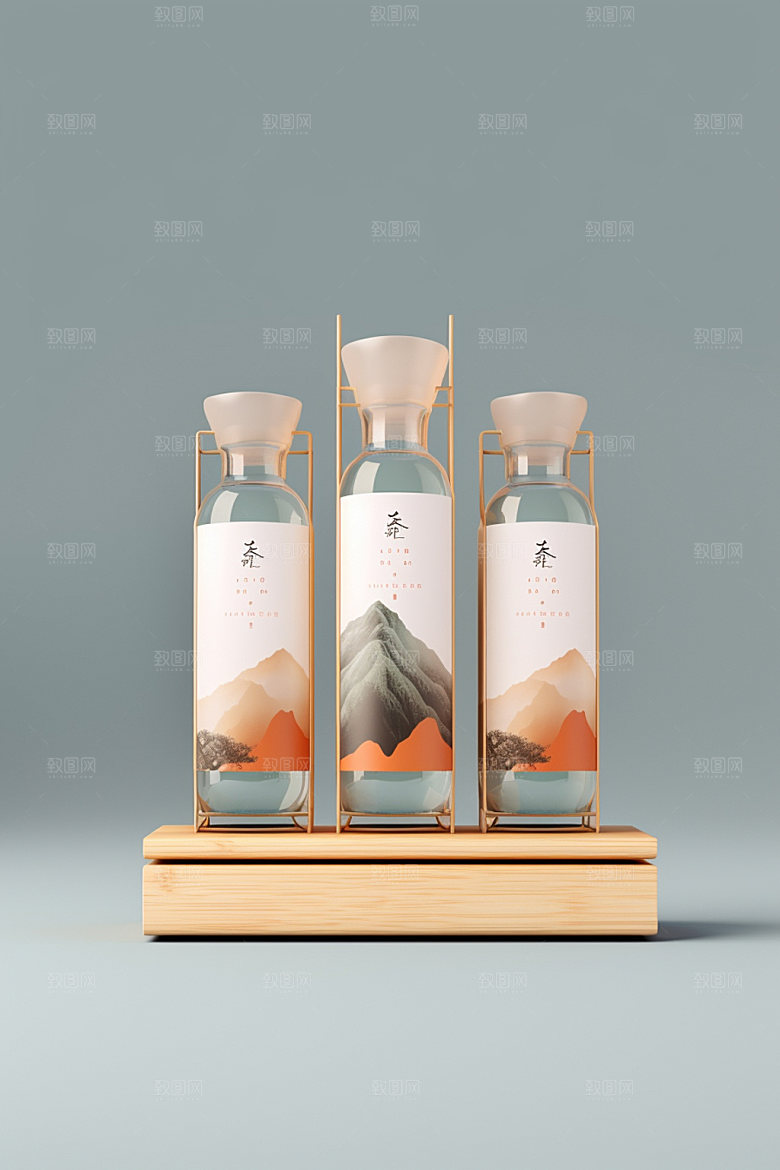 茶叶包装中式传统模型
