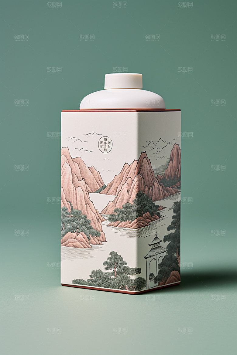 茶叶包装立体包装设计模型
