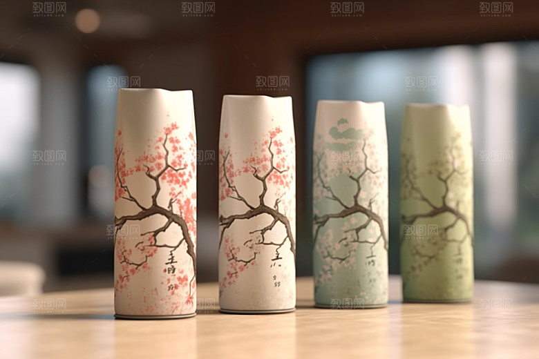 茶叶包装3D中式模型