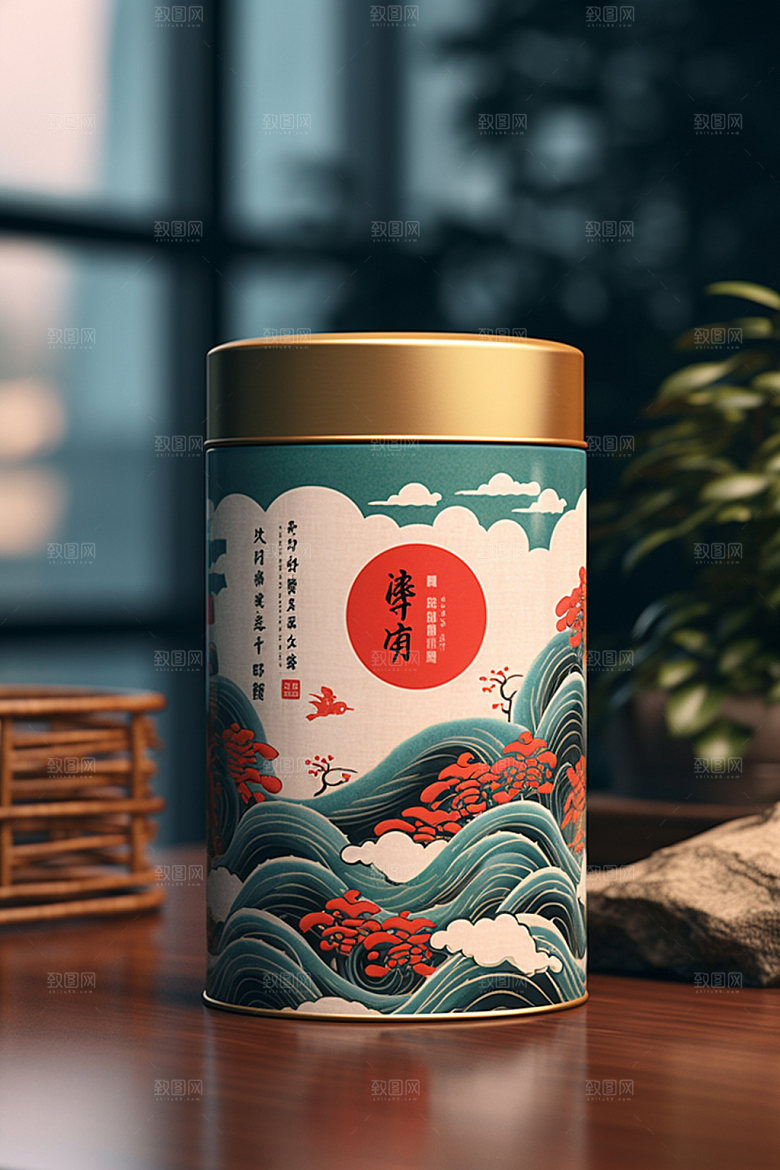 茶叶包装立体3D模型