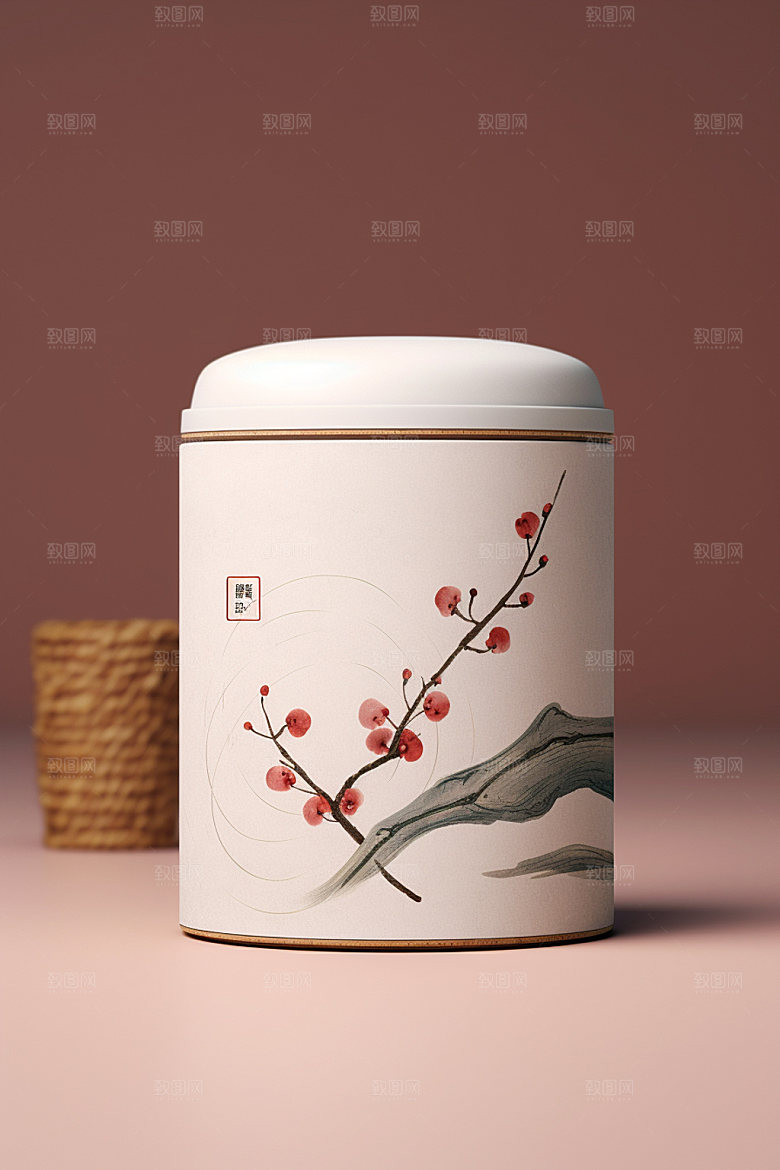 茶叶包装传统中式模型