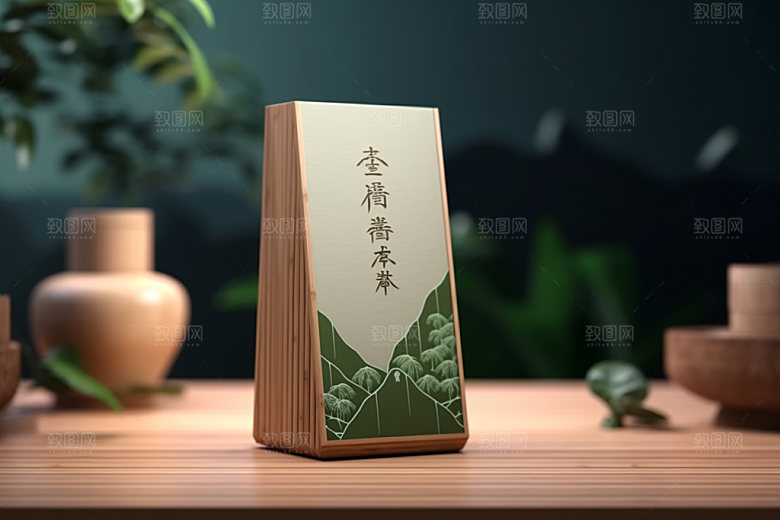 茶叶包装立体茶叶罐模型