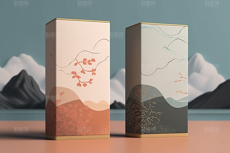 茶叶包装包装设计立体模型