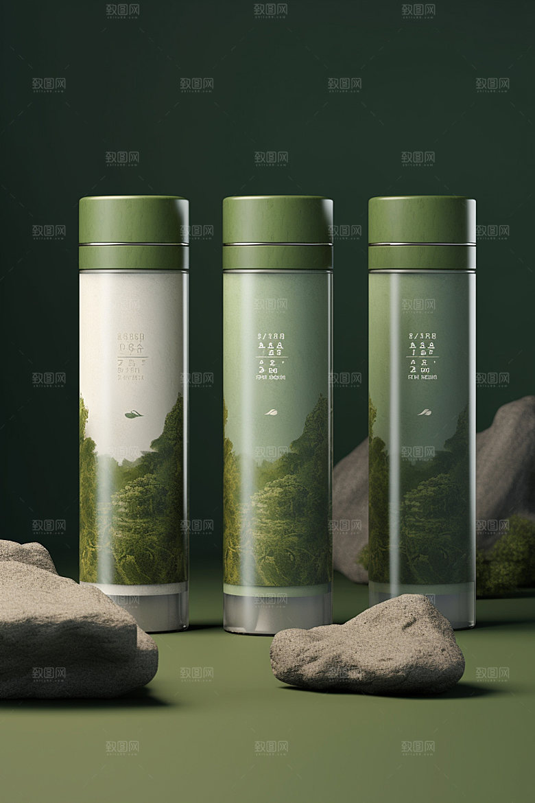 茶叶包装中国风传统模型