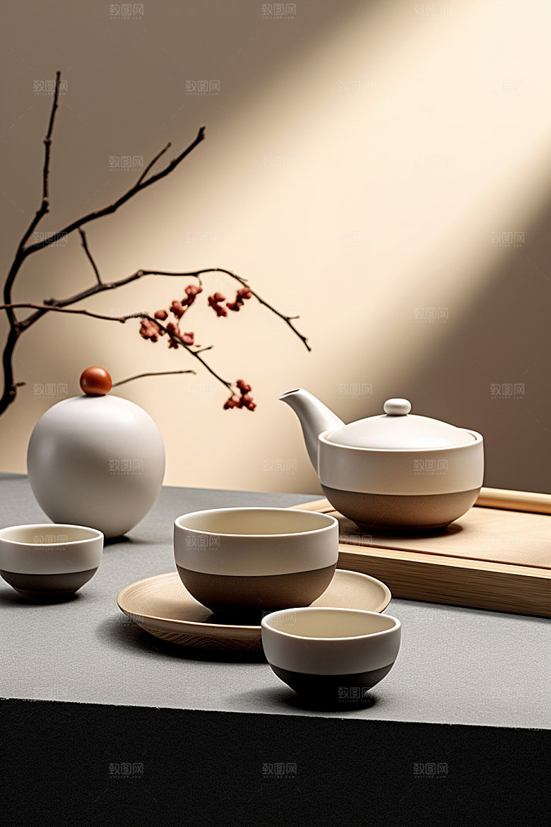 茶叶包装传统中国风模型