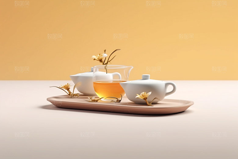 茶叶包装立体3D模型