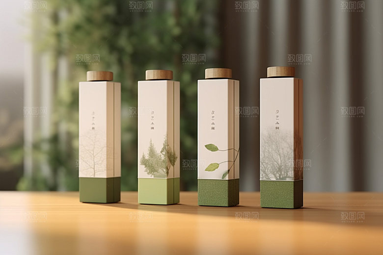 茶叶包装中式立体模型