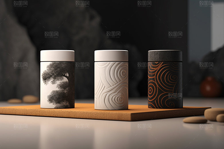 茶叶包装中国风包装设计模型