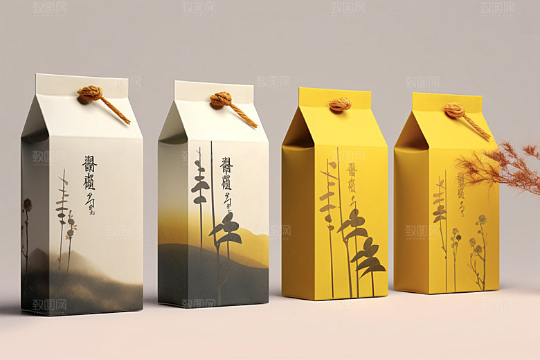 茶叶包装包装设计传统模型