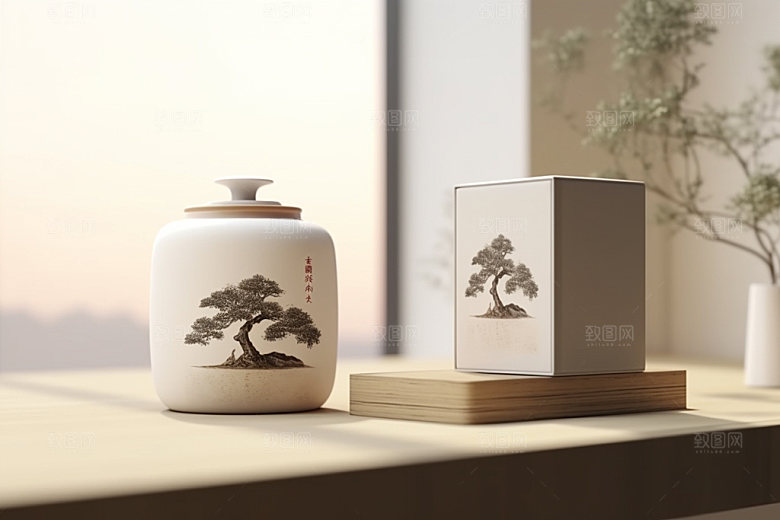 茶叶包装立体传统模型