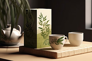 茶叶包装传统茶叶罐模型