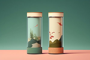 茶叶包装茶叶罐立体模型