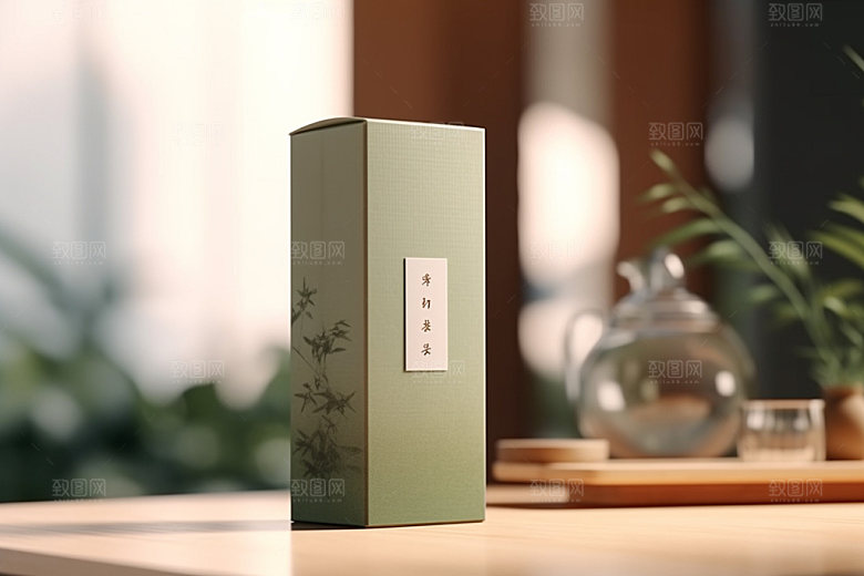 茶叶包装立体茶叶罐模型