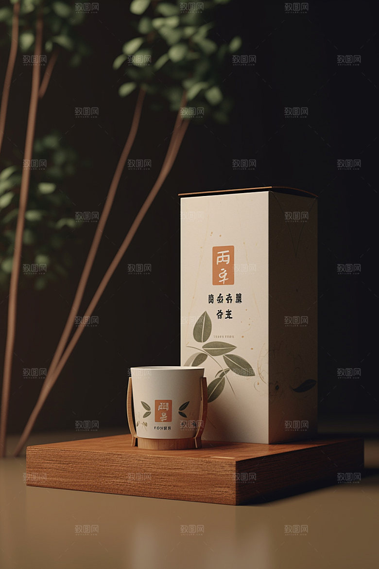 茶叶包装传统茶叶罐模型