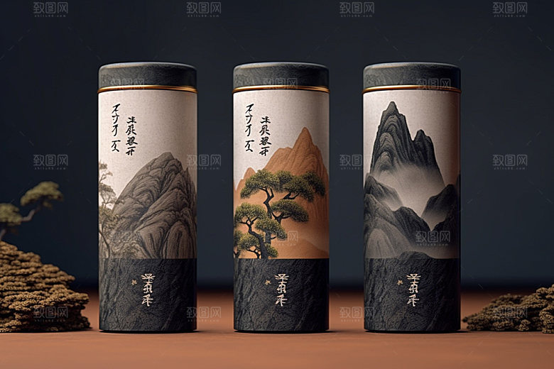 茶叶包装中国风3D模型