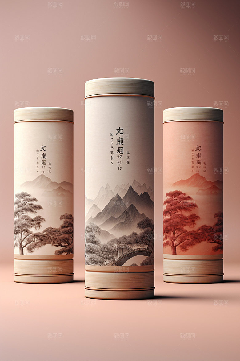 茶叶包装包装设计立体模型