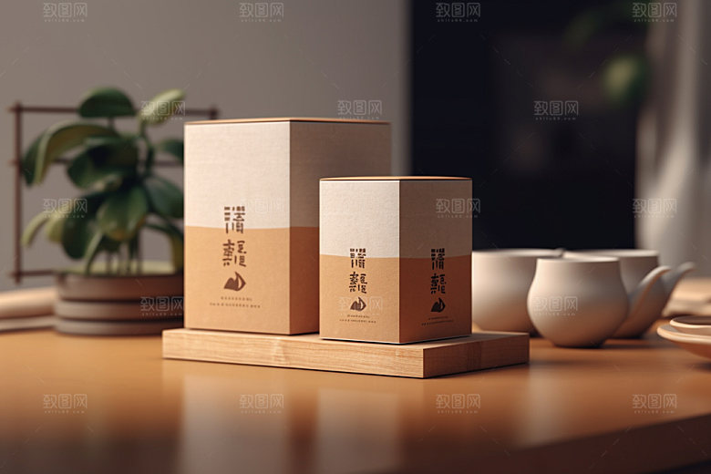 茶叶包装传统茶叶罐模型
