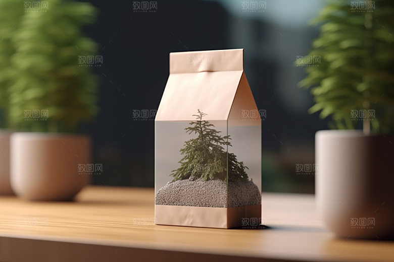 茶叶包装立体中国风模型