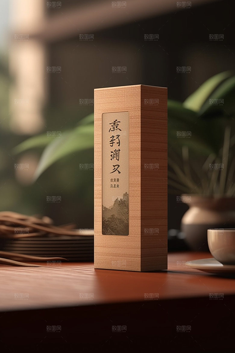 茶叶包装中国风3D模型
