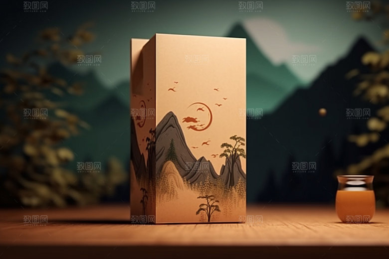 茶叶包装包装设计茶叶罐模型