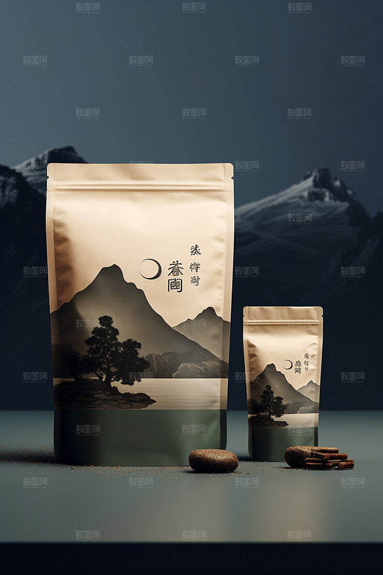茶叶包装包装设计立体模型