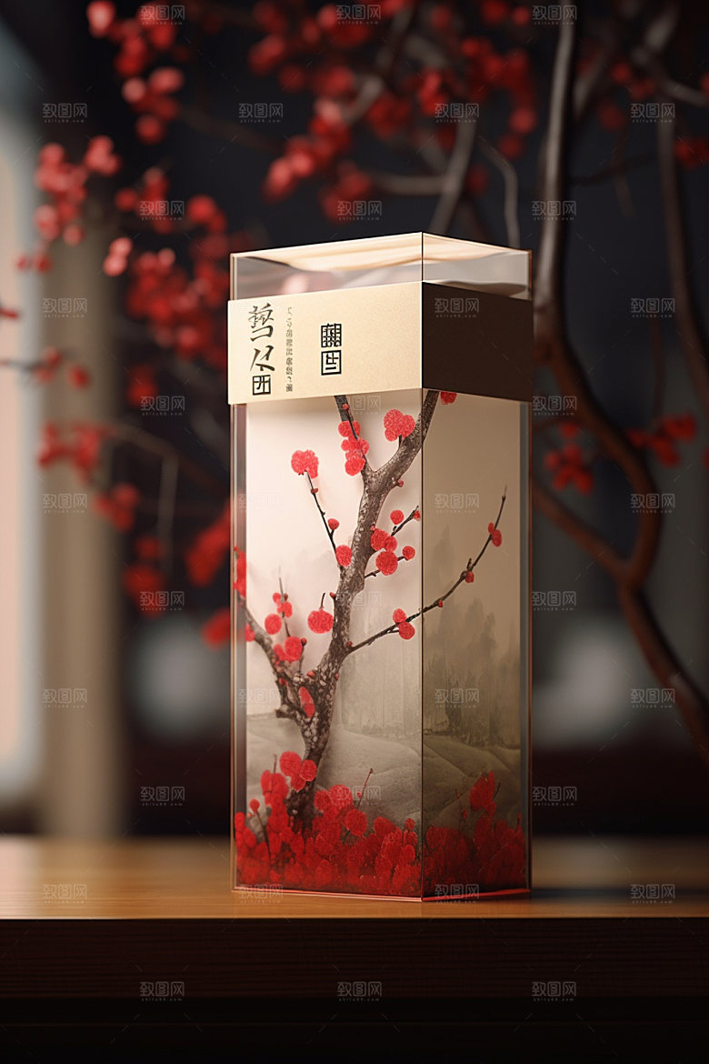茶叶包装传统立体模型
