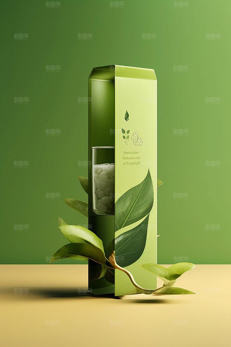 茶叶包装茶叶罐中式模型