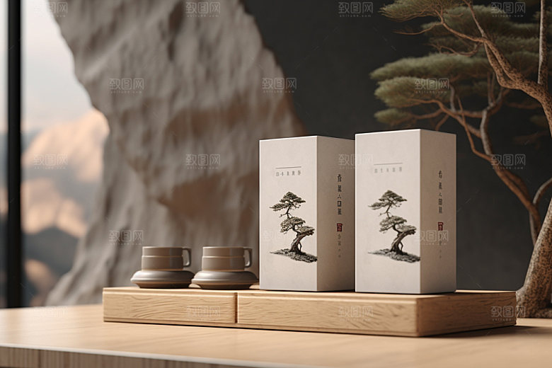 茶叶包装3D立体模型
