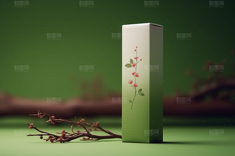 茶叶包装立体中式模型