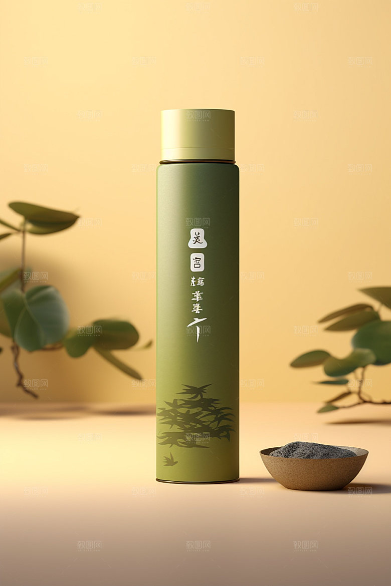 茶叶包装立体茶叶罐模型