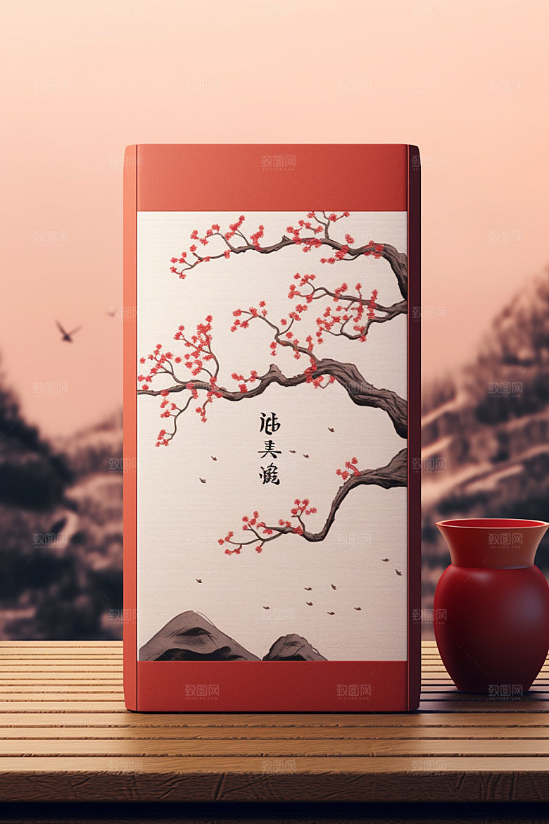 茶叶包装中式3D模型