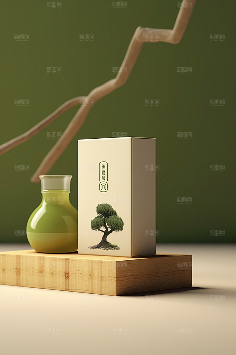茶叶包装传统3D模型