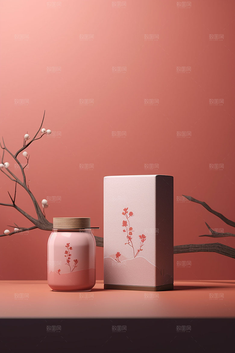 茶叶包装传统立体模型