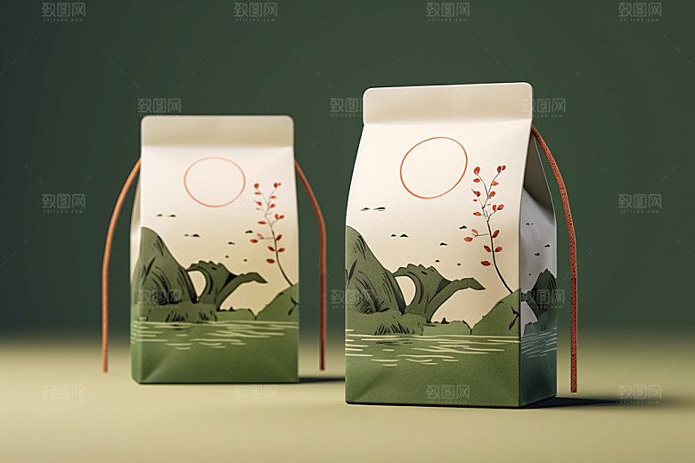 茶叶包装3D传统模型