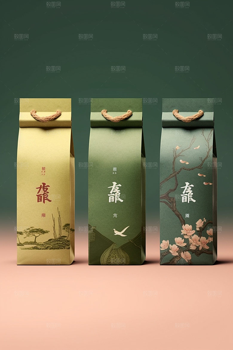 茶叶包装中式茶叶罐模型
