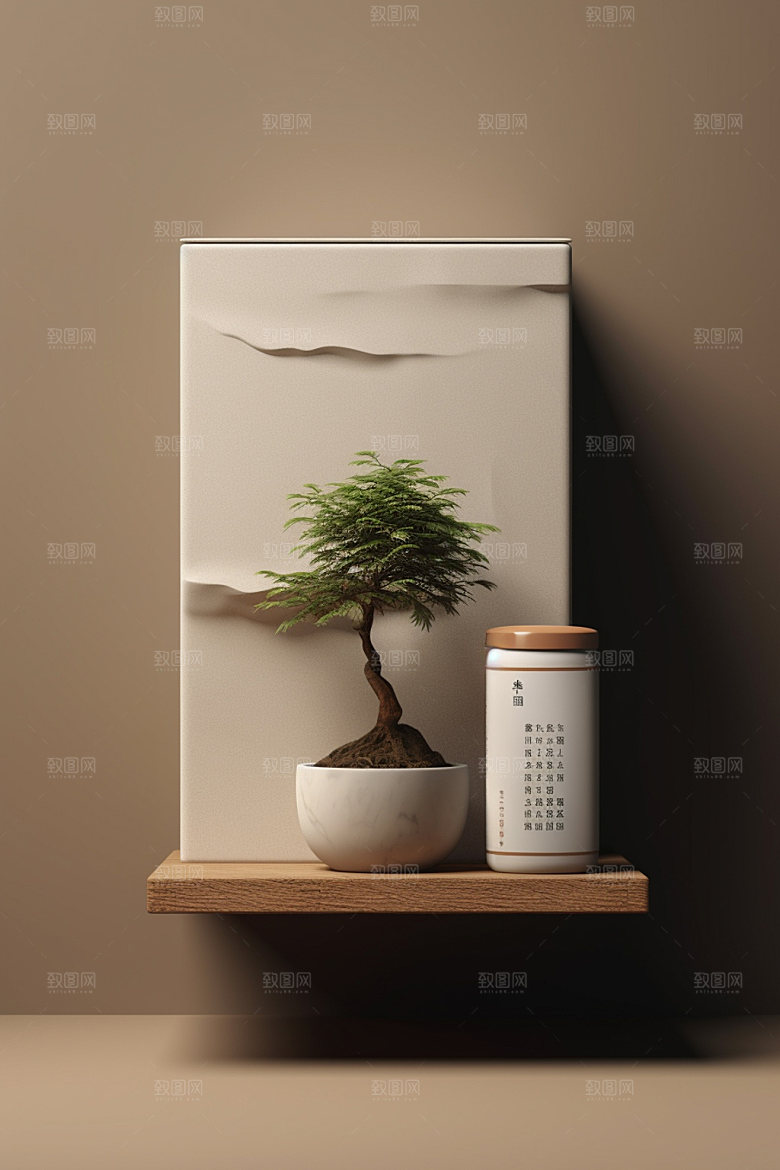 茶叶包装3D茶叶罐模型