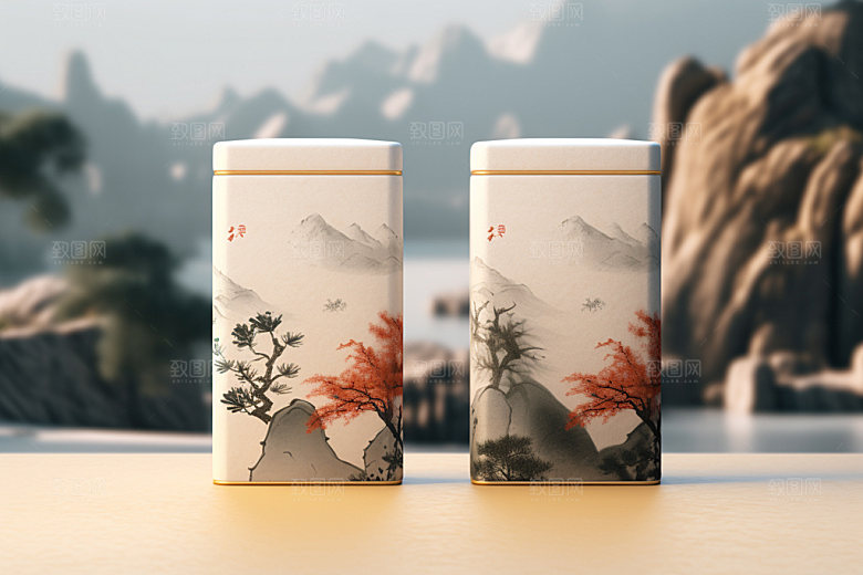 茶叶包装立体包装设计模型