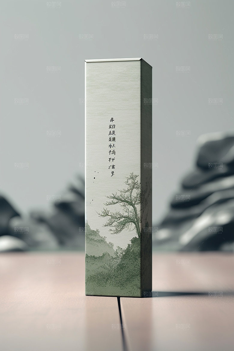茶叶包装中国风茶叶罐模型