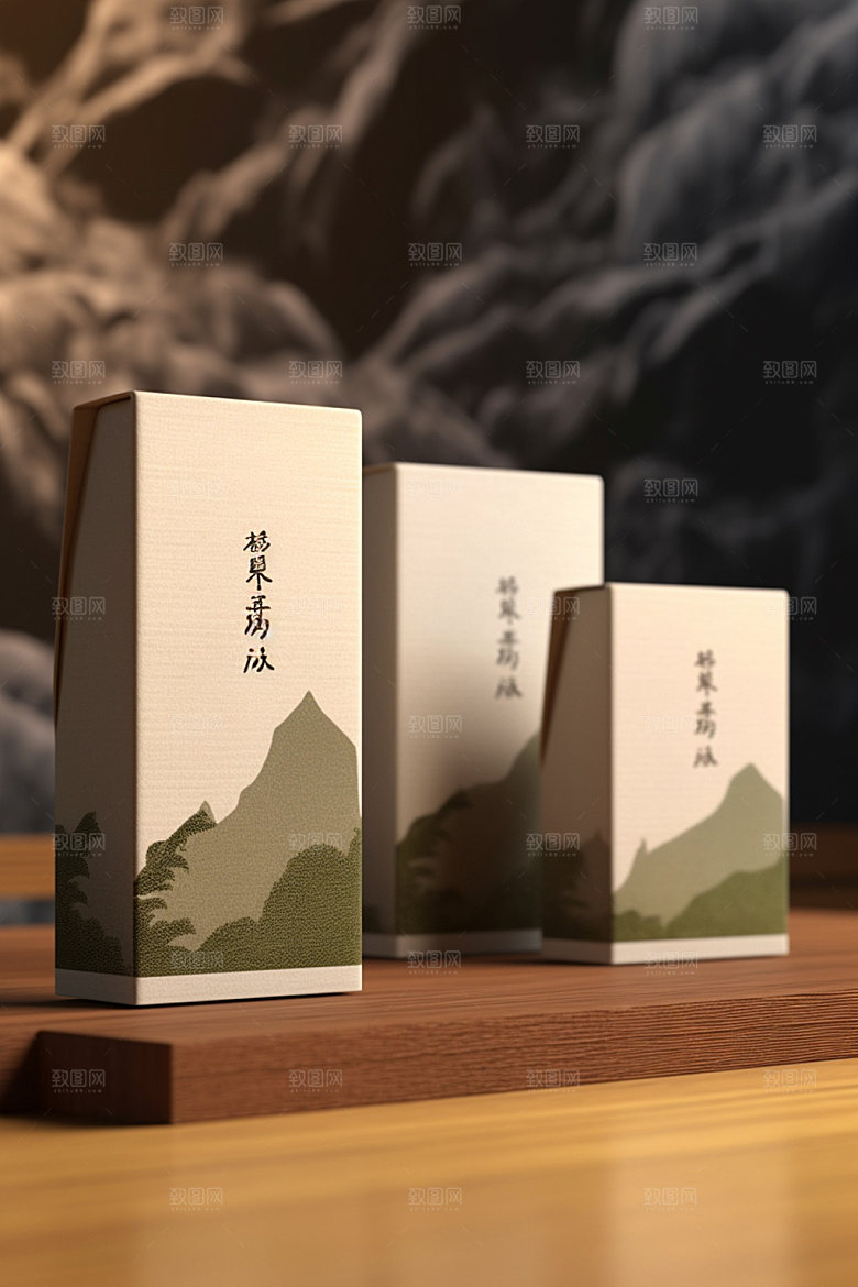 茶叶包装茶叶罐立体模型