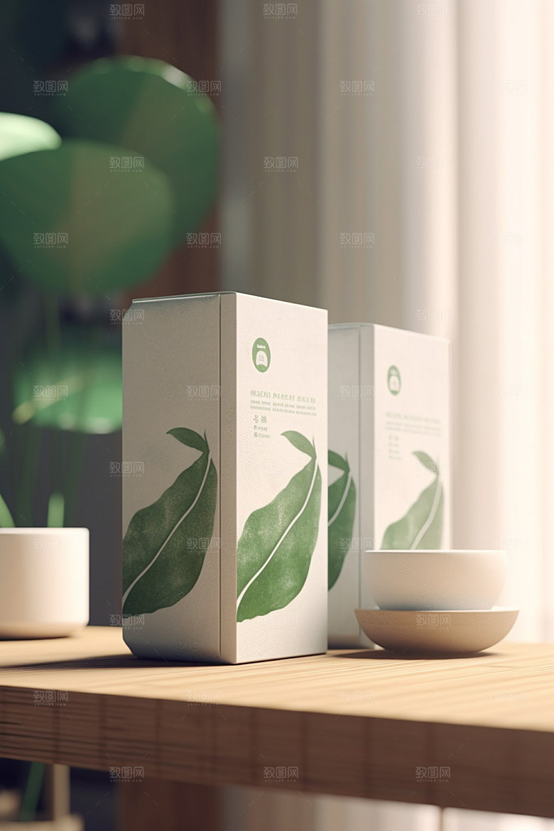 茶叶包装茶叶罐中式模型