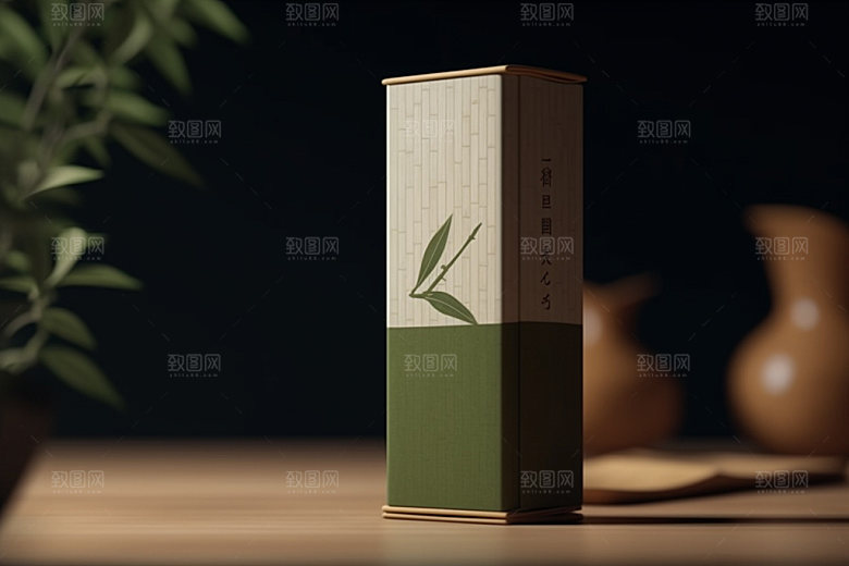 茶叶包装茶叶罐中式模型