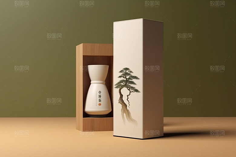 茶叶包装茶叶罐传统模型