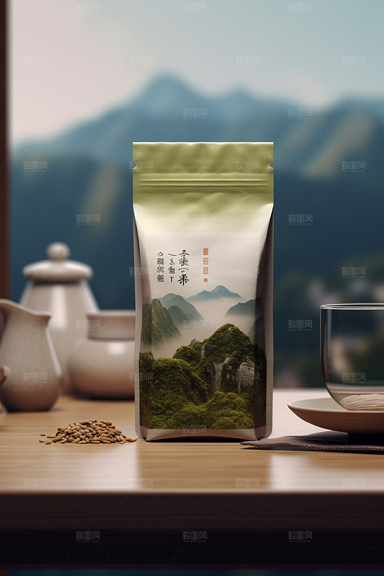 茶叶包装3D传统模型