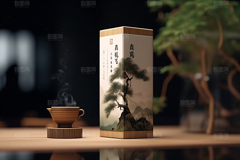 茶叶包装传统3D模型