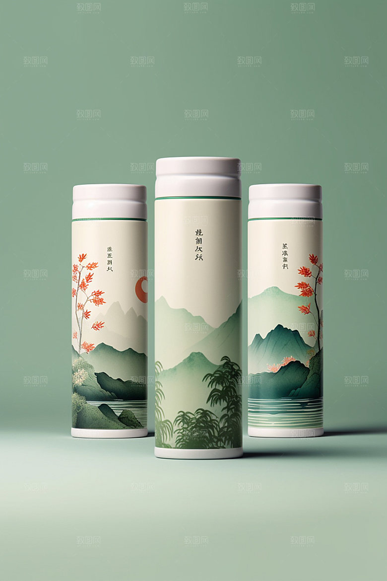 茶叶包装3D茶叶罐模型