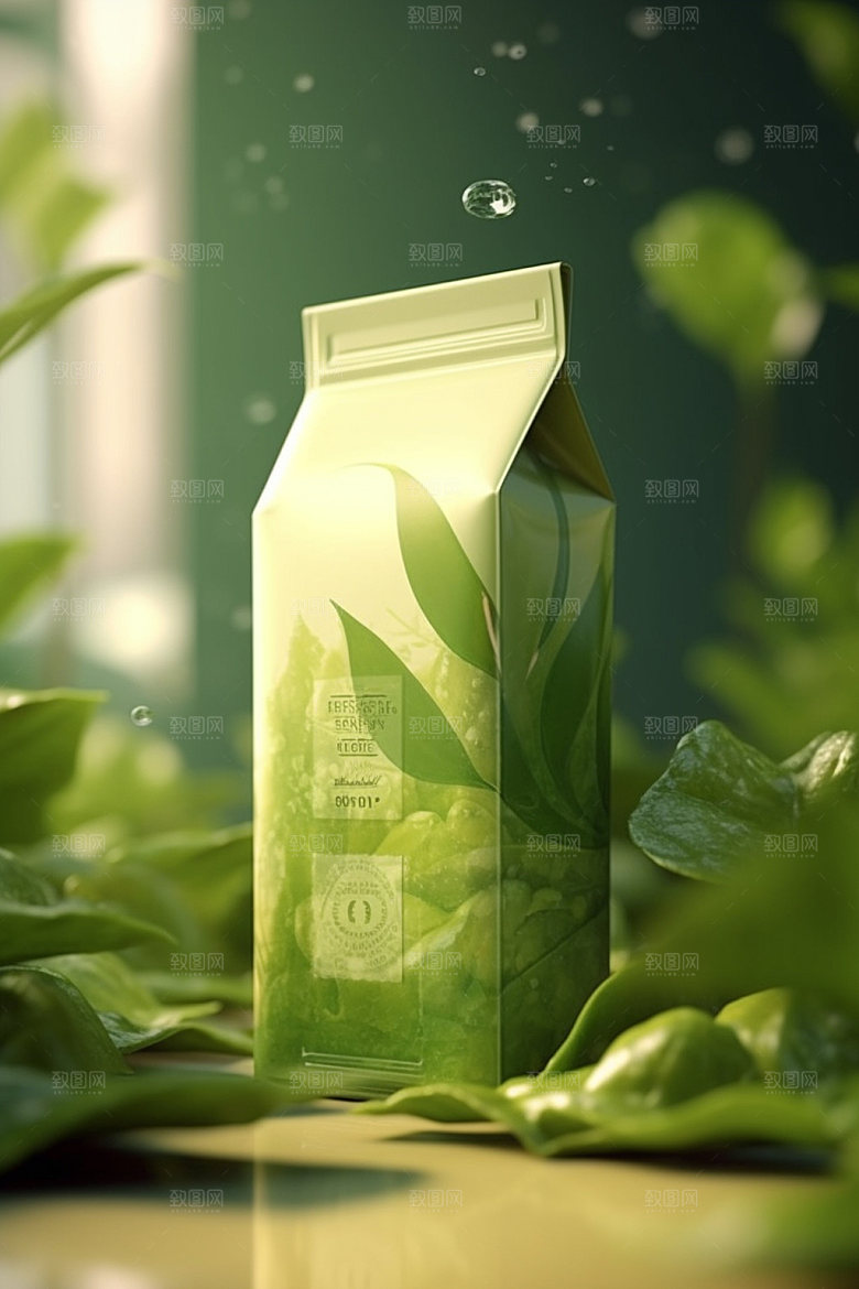 茶叶包装茶叶罐立体模型