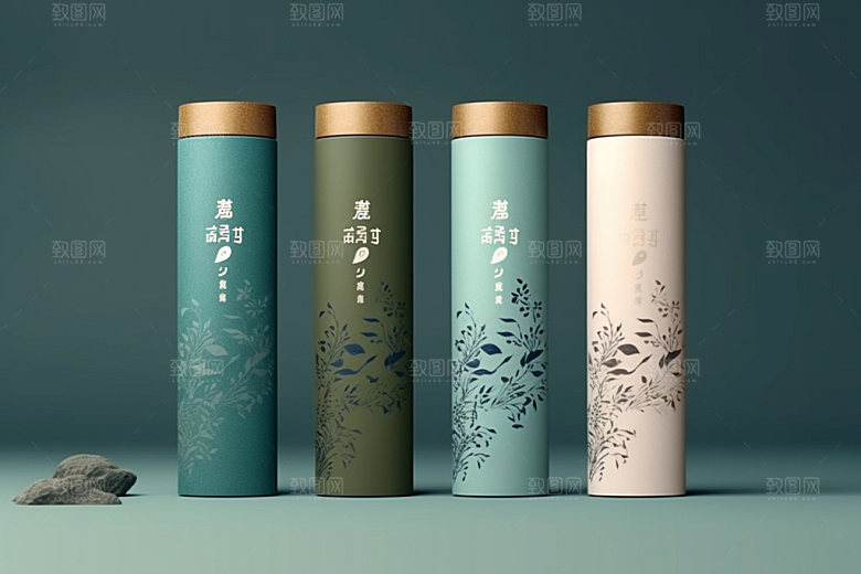 茶叶包装3D中国风模型