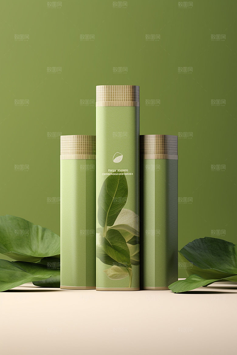 茶叶包装茶叶罐立体模型