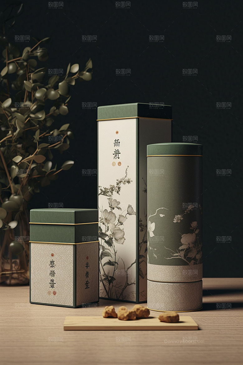茶叶包装3D立体模型